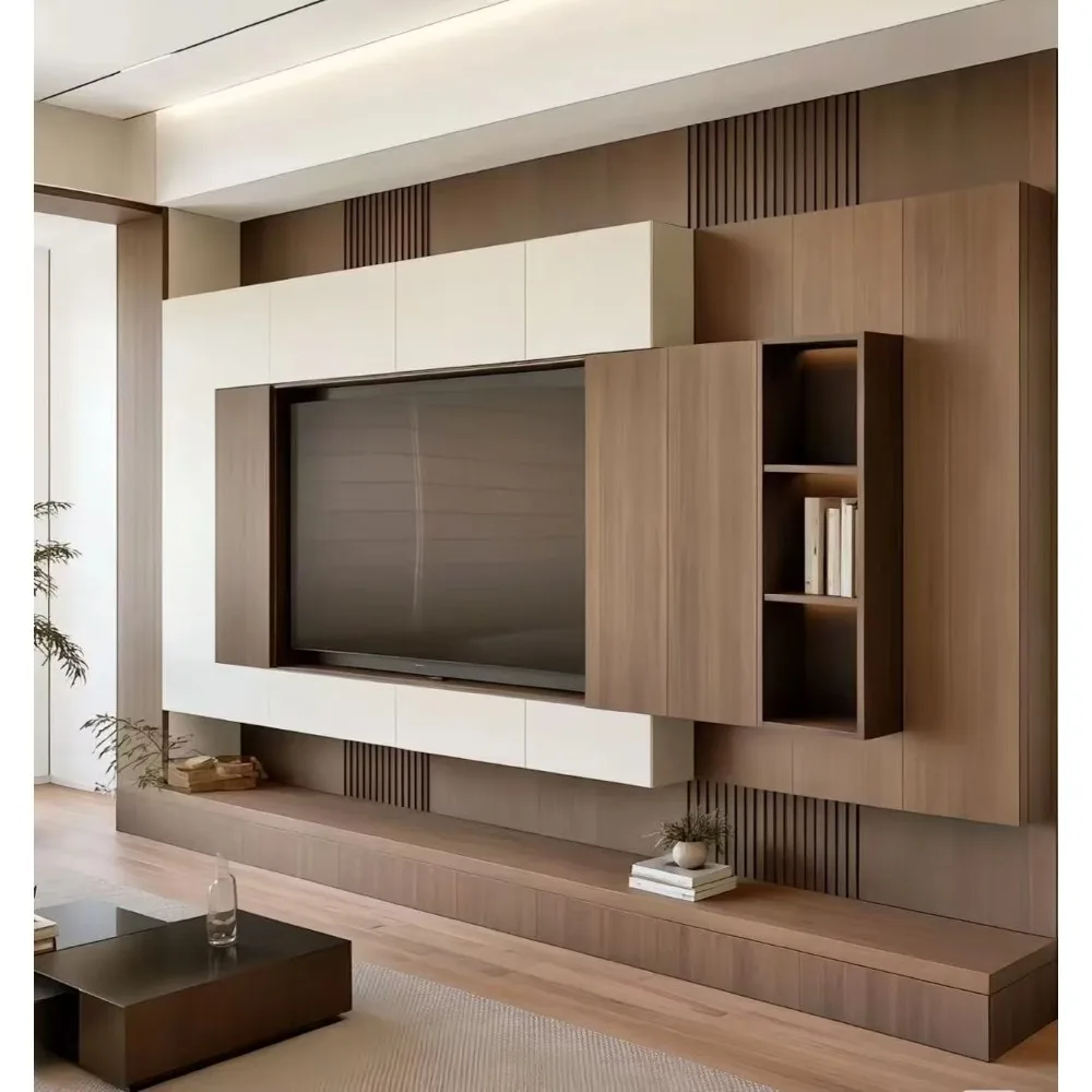 Office Furniture Custom - Modern houten tv-meubel op maat met