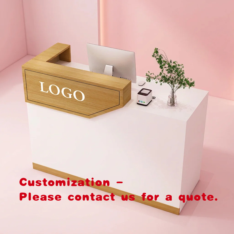 Office Furniture Custom - Op maat gemaakte houten hotelreceptie balie