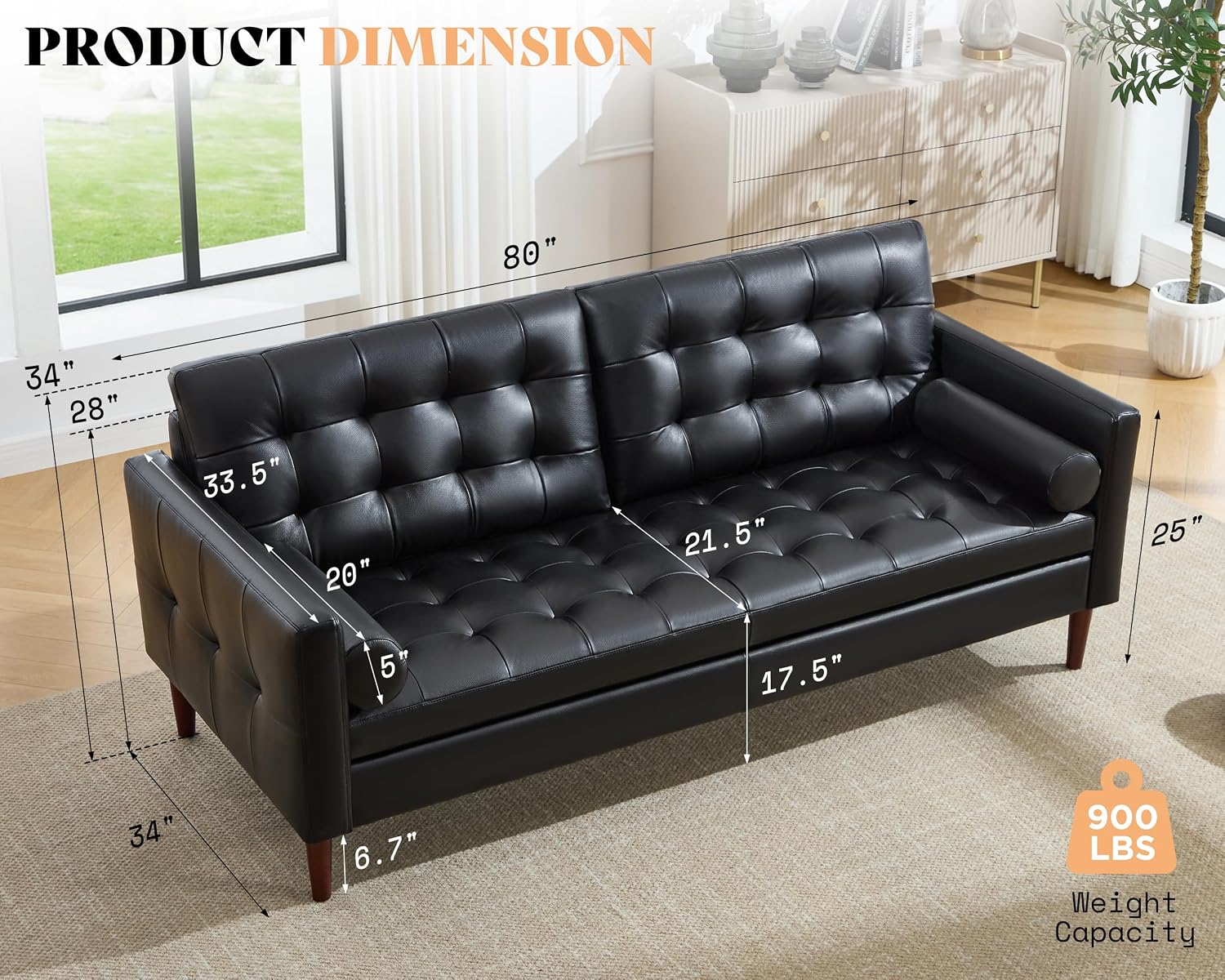 Leren bank, Mid-Century Modern - Office Furniture Custom recensie en prijs