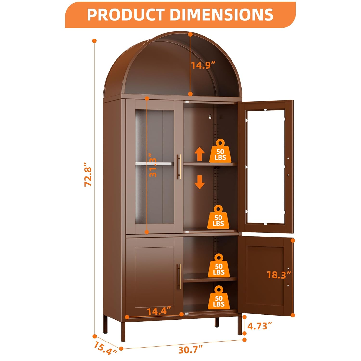 Metalen gebogen boekenkast met - Office Furniture Custom recensie en prijs