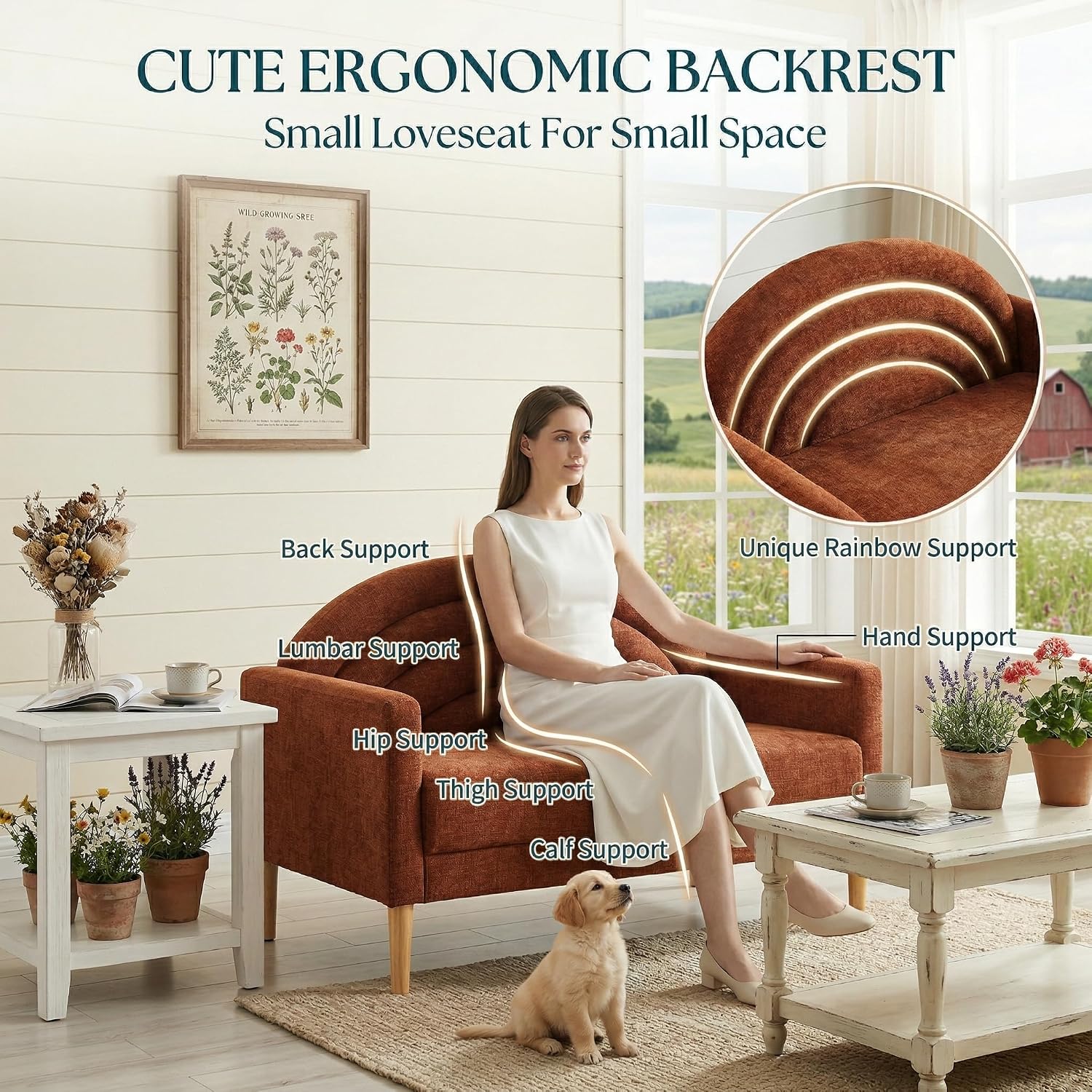 49 inch kleine loveseat-bank v - Office Furniture Custom recensie en prijs